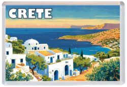 Crete - Greece - Artistic Jumbo Fridge Magnet 25G1
