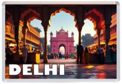 Delhi - India - Artistic Jumbo Fridge Magnet Souvenir Gift Present 25I1