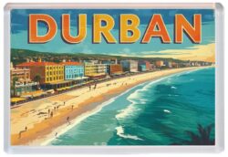 Durban- South Africa - Artistic Jumbo Fridge Magnet 23SA1