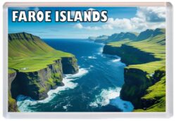 Faroe Islands - Artistic Jumbo Fridge Magnet 25F1
