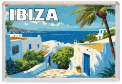 Ibiza - Spain - Artistic Jumbo Fridge Magnet 25S1