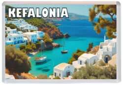 Kefalonia - Greece - Artistic Jumbo Fridge Magnet 25G1