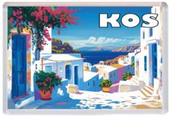 Kos - Greece - Artistic Jumbo Fridge Magnet 25G1