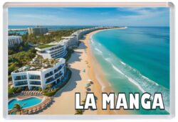 La Manga - Spain - Artistic Jumbo Fridge Magnet 25S4