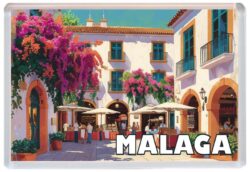 Malaga - Spain - Artistic Jumbo Fridge Magnet 25S1