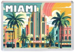 Miami - Florida - USA - Jumbo Fridge Magnet 25US1