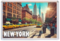 New York - USA - Jumbo Fridge Magnet 25US1