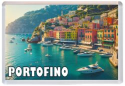 Portofino - Italy - Artistic Jumbo Fridge Magnet 25I1