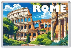 Rome - Italy - Artistic Jumbo Fridge Magnet 25I1