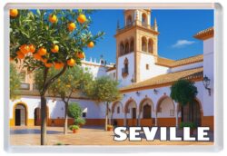 Seville - Spain - Artistic Jumbo Fridge Magnet 25S1