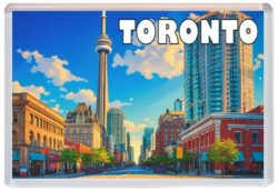Toronto - Canada - Artistic Jumbo Fridge Magnet 25C1