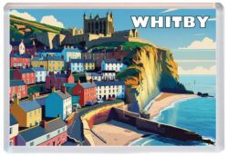 Whitby - Yorkshire - Artistic Jumbo Fridge Magnet 25E1