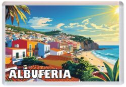 Albuferia - Portugal - Artistic Jumbo Fridge Magnet 25P1