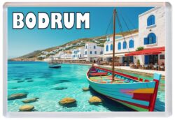 Bodrum - Turkey - Artistic Jumbo Fridge Magnet 25T1