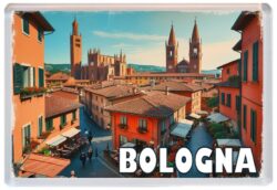 Bologna - Italy - Artistic Jumbo Fridge Magnet 25I1