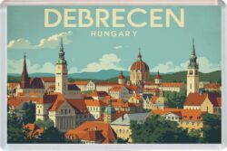 Debrecen - Hungary - Artistic Jumbo Fridge Magnet 26H1