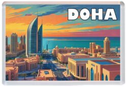 Doha - Qatar - Artistic Jumbo Fridge Magnet 25Q1