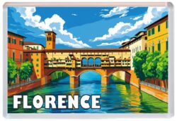 Florence - Italy - Artistic Jumbo Fridge Magnet 25I1