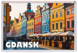 Gdansk - Poland - Artistic Jumbo Fridge Magnet 25P1