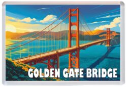 Golden Gate Bridge - San Francisco - USA - Jumbo Fridge Magnet 25US1