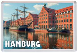 Hamburg - Germany - Jumbo Fridge Magnet 25G1