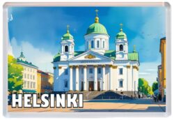 Helsinki - Finland - Artistic Jumbo Fridge Magnet 25F1