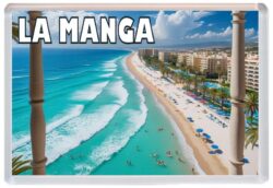 La Manga - Spain - Artistic Jumbo Fridge Magnet 25S1