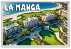 La Manga - Spain - Artistic Jumbo Fridge Magnet 25S2