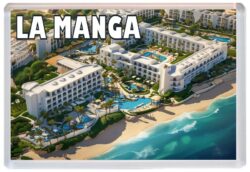 La Manga - Spain - Artistic Jumbo Fridge Magnet 25S3
