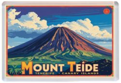 Mount Teide - Tenerife - Artistic Jumbo Fridge Magnet 25S1