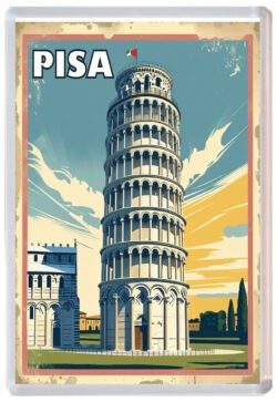 Pisa - Italy - Artistic Jumbo Fridge Magnet 25I1
