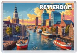 Rotterdam - Holland - Artistic Jumbo Fridge Magnet 25N1