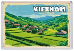 Vietnam - Artistic Jumbo Fridge Magnet 25V1