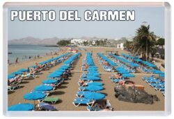 Puerto del Carmen - Lanzarote - Jumbo Fridge Magnet 25L1