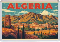 Algeria - Africa - Artistic Jumbo Fridge Magnet 25A2