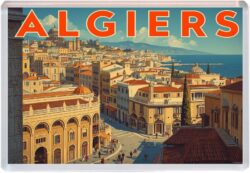 Algiers - Algeria - Africa - Artistic Jumbo Fridge Magnet 25A1
