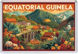 Equatorial Guinea - Africa - Artistic Jumbo Fridge 25A1