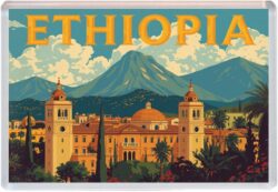 Ethiopia- Africa - Artistic Jumbo Fridge Magnet 25A1