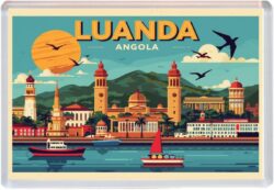 Luanda - Africa - Artistic Jumbo Fridge Magnet 25A1