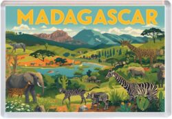 Madagascar - Artistic Jumbo Fridge Magnet 25A1