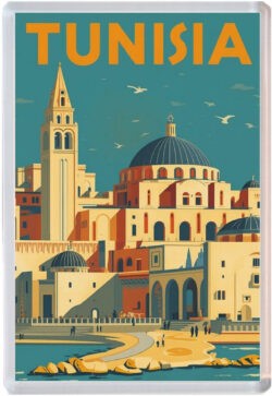 Tunisia - Artistic Jumbo Fridge Magnet 25T2