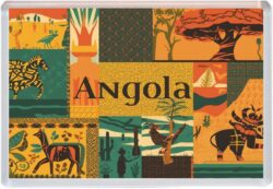 Angola - Africa - Artistic Jumbo Fridge Magnet 25A1