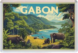 Gabon - Africa - Artistic Jumbo Fridge 25A1