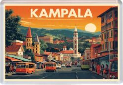 Kampala - Uganda - Africa - Jumbo Fridge Magnet 25A1