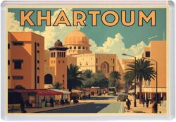 Khartoum - Sudan - Africa - Artistic Jumbo Fridge Magnet 25A1