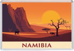 Namibia - Artistic Jumbo Fridge Magnet 25A1