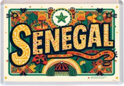 Senegal - Africa - Artistic Jumbo Fridge Magnet 25A1