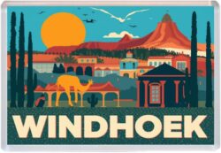Windhoek - Namibia - Artistic Jumbo Fridge Magnet 25A1