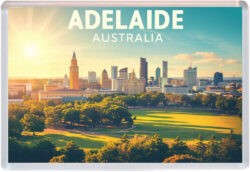 Adelaide - Australia - Artistic Jumbo Fridge Magnet 25A1