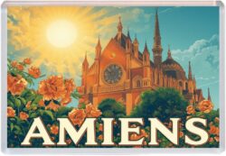Amines - France - Artistic Jumbo Fridge Magnet 25F1